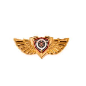 Brevê em metal banho de ouro
