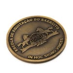 Moeda em metal 3D banho de ouro velho esmaltado - Imagem 2