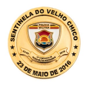 Moeda em metal 3D