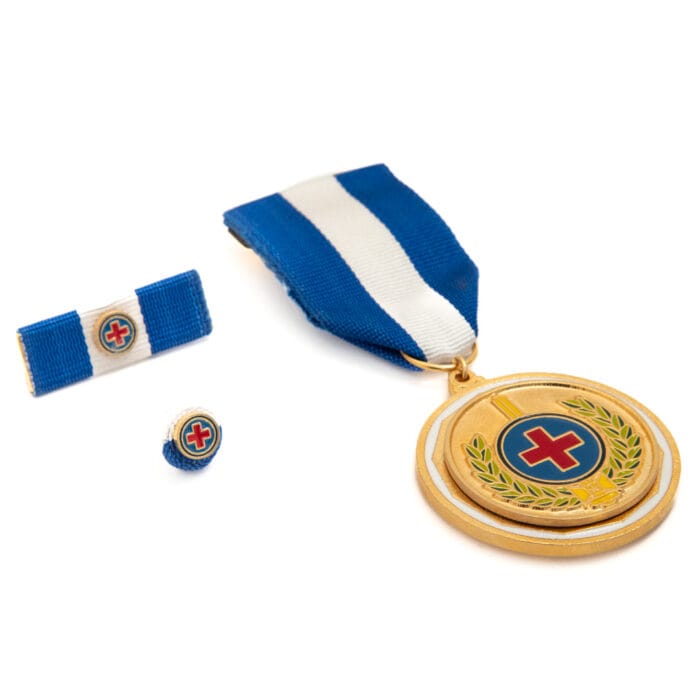 Comenda 3D banho de ouro - Imagem 2