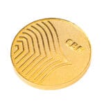 Moeda em metal banho de ouro - Imagem 2