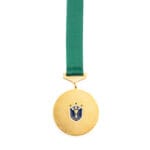 Medalha em metal banho de ouro